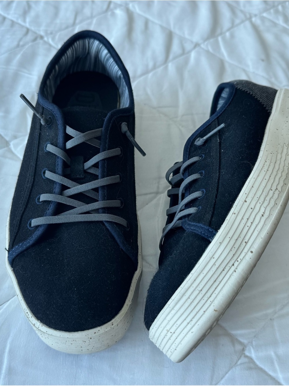 Hey Dude Navy Low-Top Canvas Sneakers